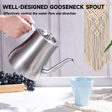 Tetera GURUDAR con mango ergonómico para manejo cómodo