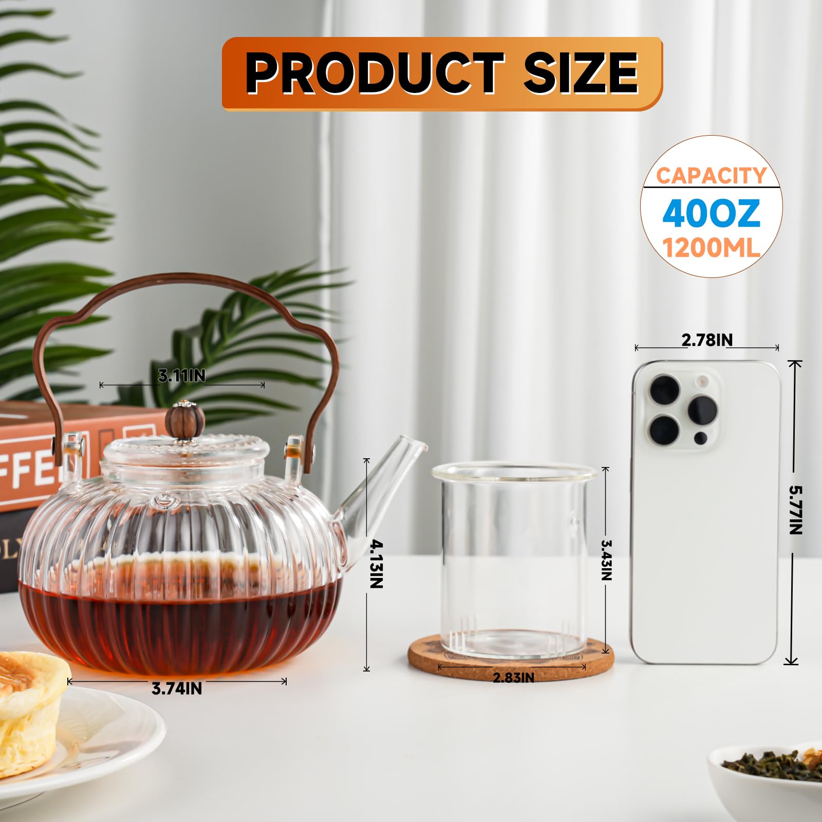 Infusor desmontable de Gurudar permite contacto total de hojas con agua caliente.