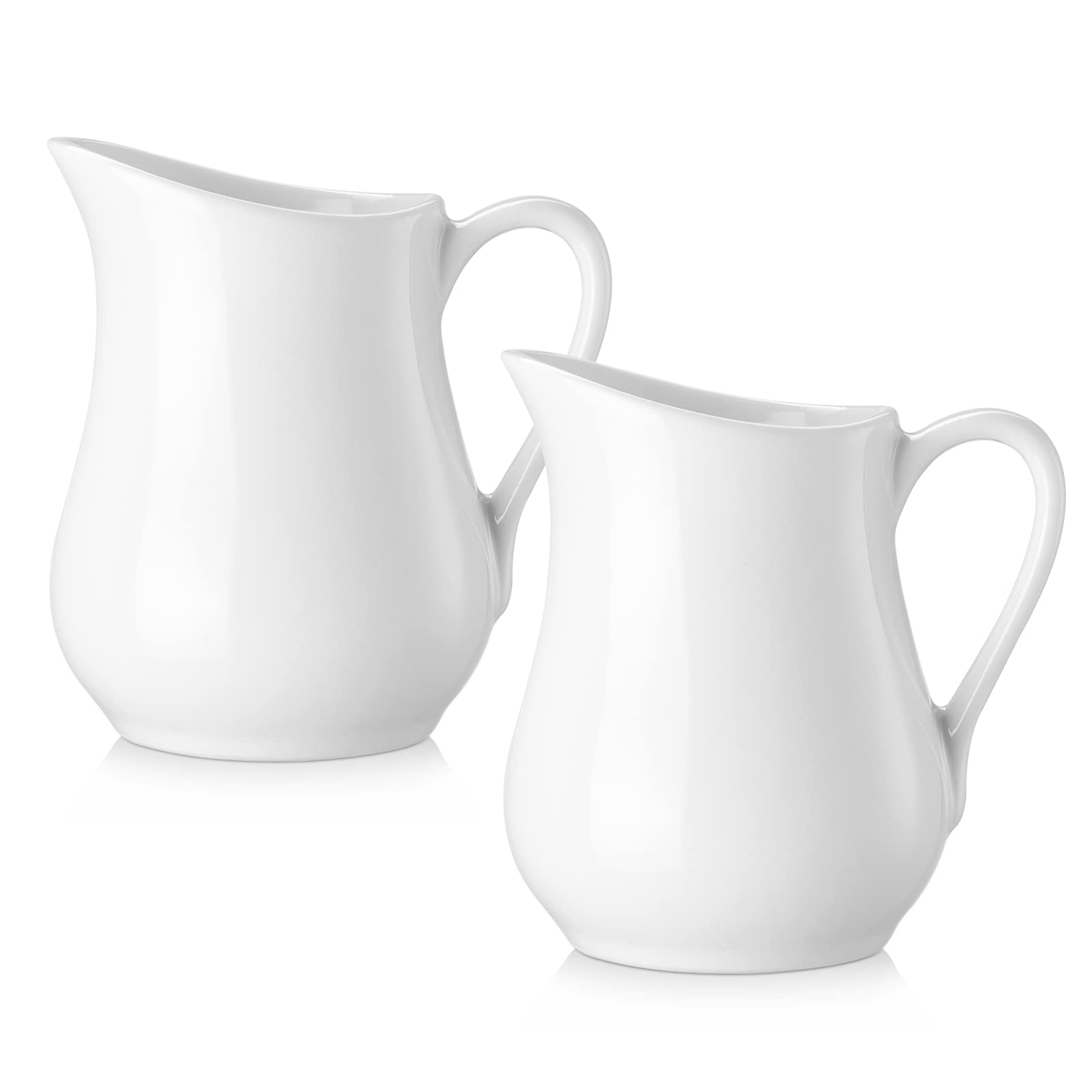 Gurygo cremeros de porcelana blanca, ideal para leche en el café