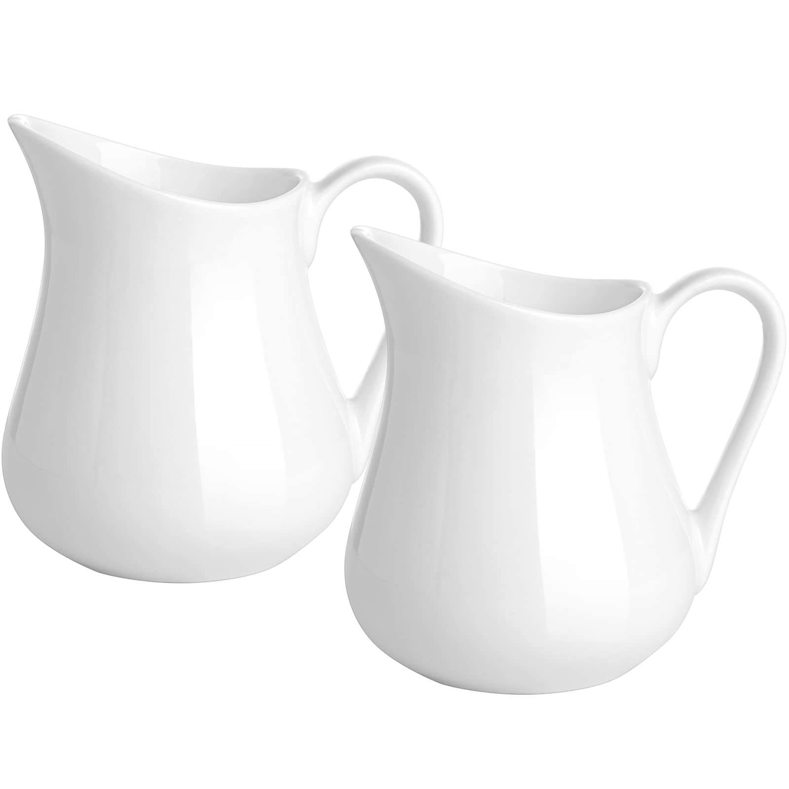 Gurygo jarra cremera blanca de cerámica, ideal para servir leche en café.