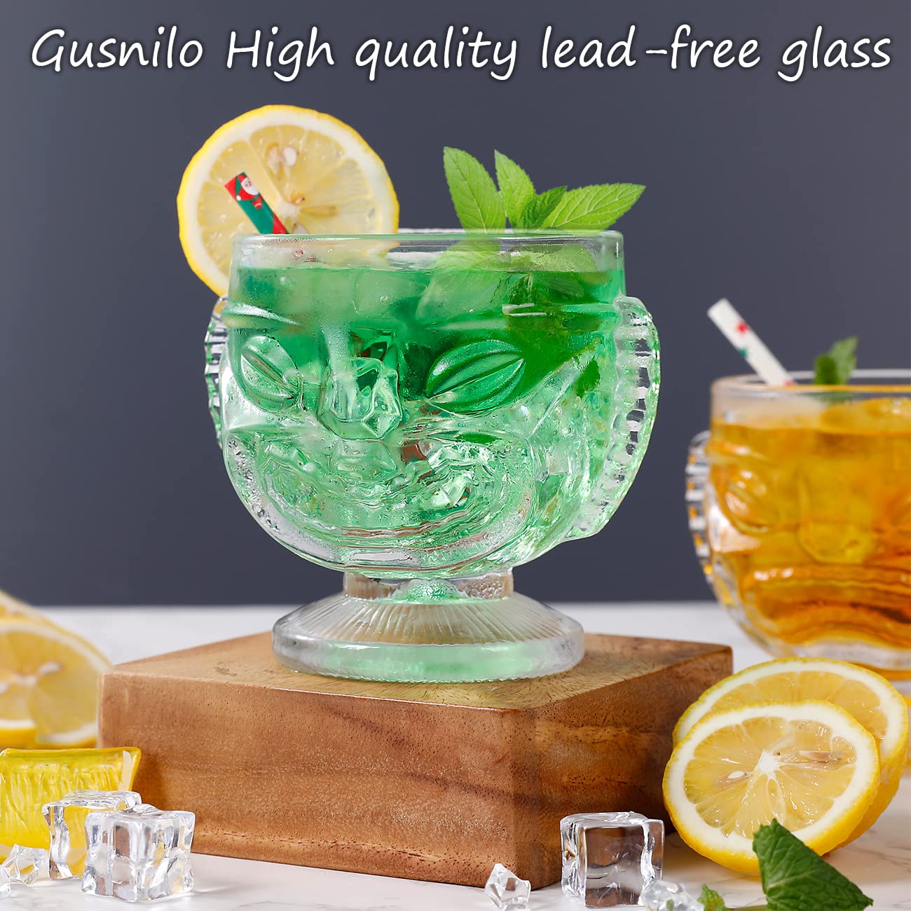 Base suave y estable de Gusnilo tiki para bebidas seguras.