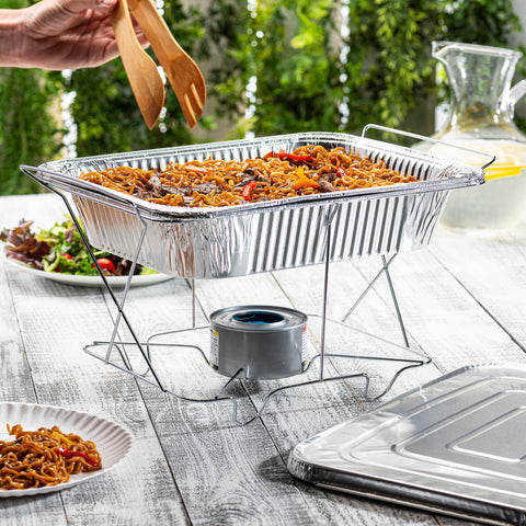 Bandejas GUSTO de aluminio 9x13 con dimensiones 9x13 para uso versátil
