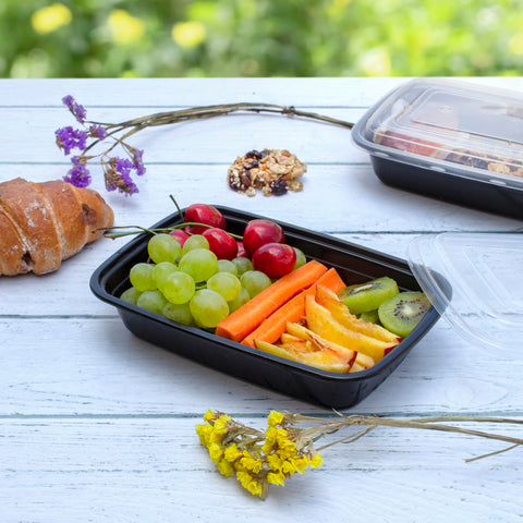 GUSTO contenedor apto para microondas para recalentar comidas sin trasvasar.