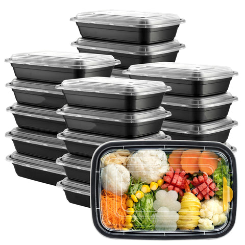 GUSTO contenedores para preparación de alimentos de 28 oz, ideal para porciones semanales.