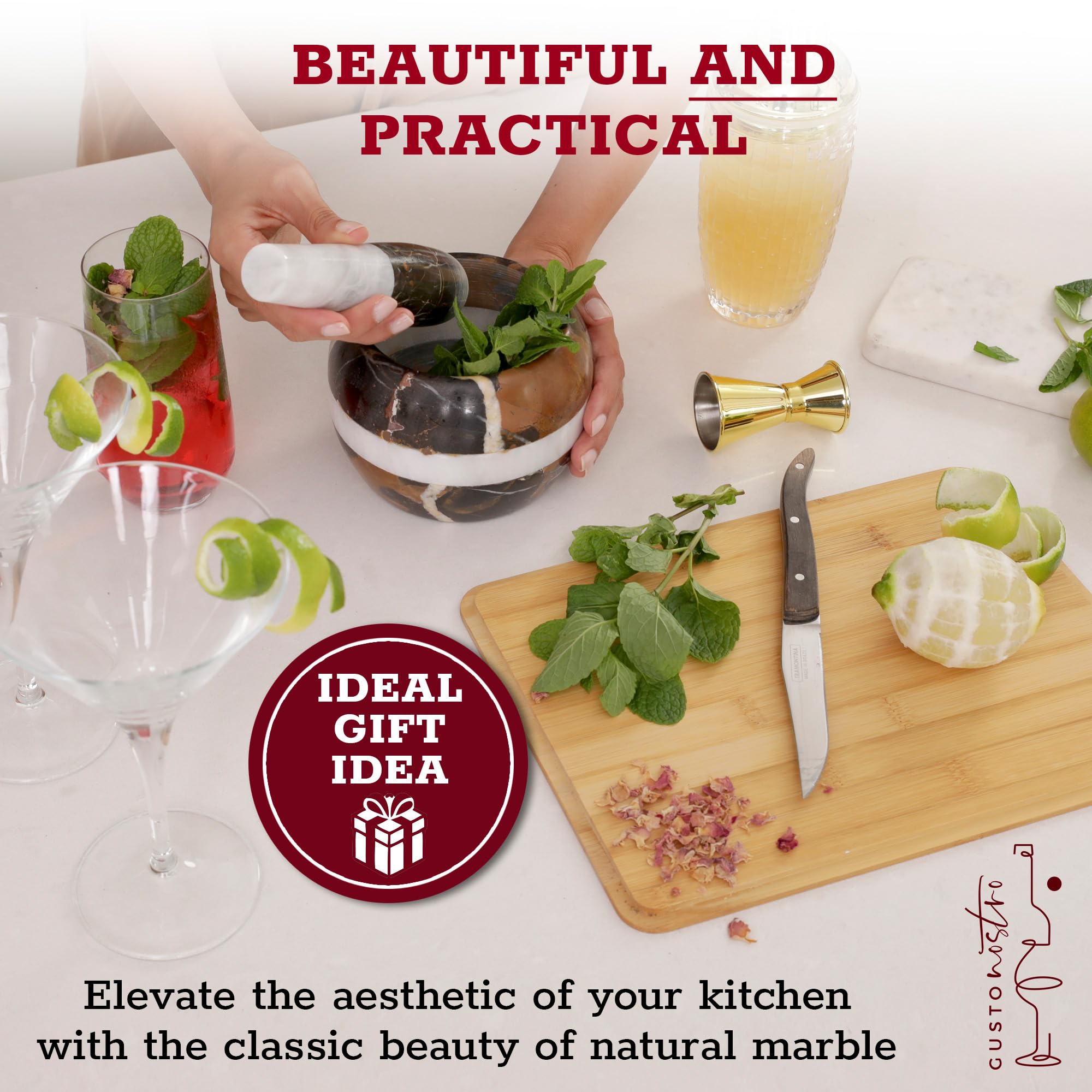 Accesorio de cocina premium Gusto Nostro mejora la experiencia de moler especias