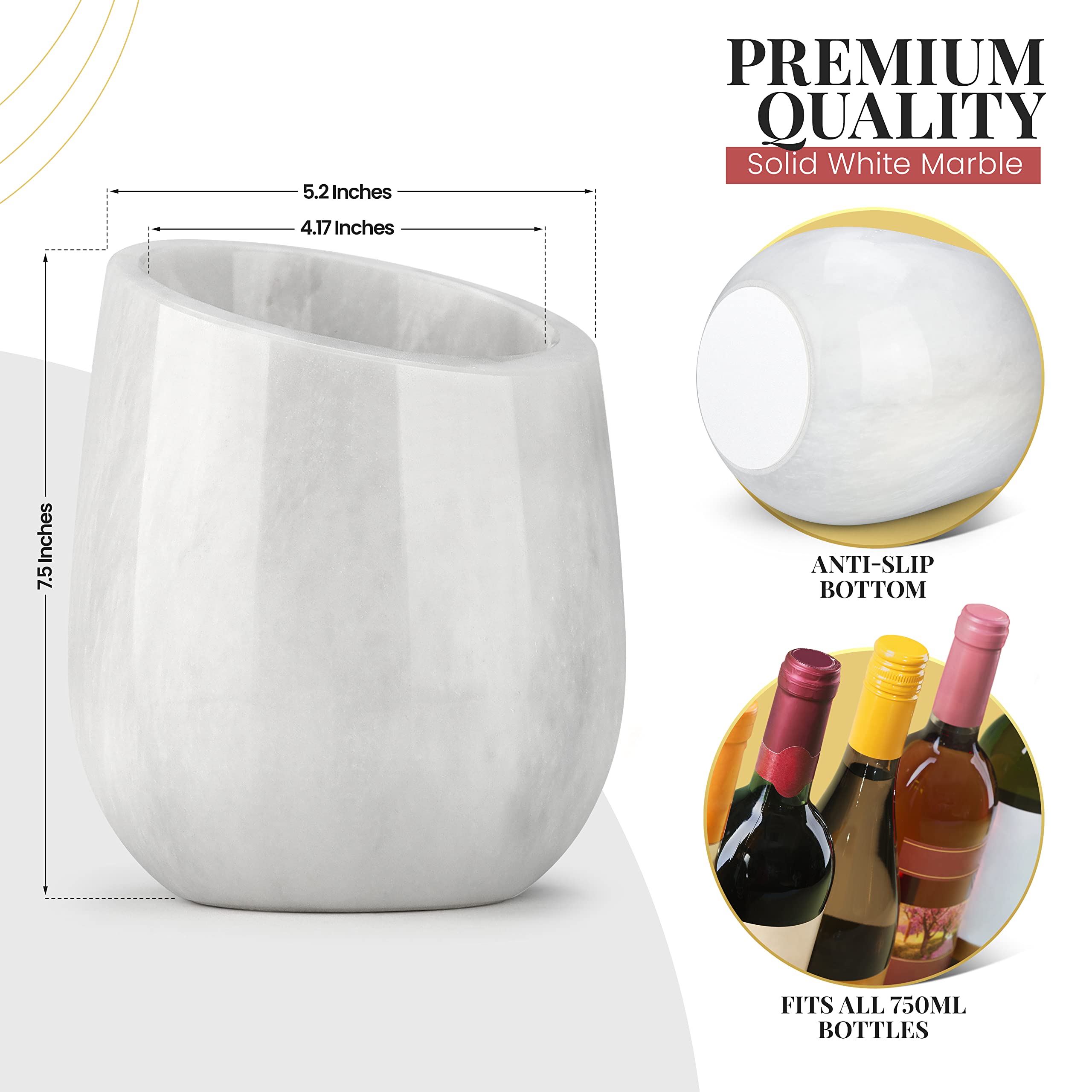 Gusto Nostro enfriador portable para usar en cualquier mesa.