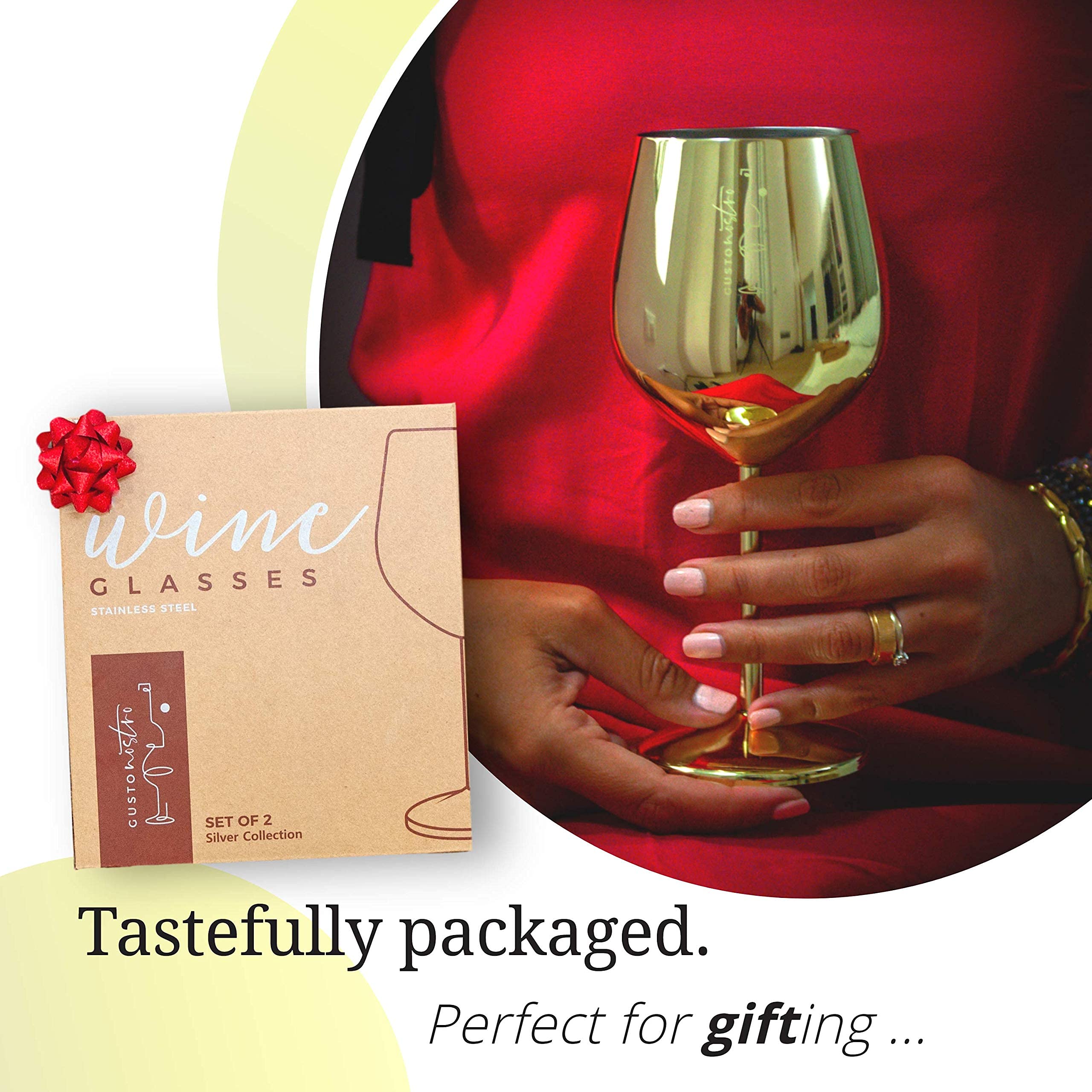 Copa de vino para regalo elegante Gusto Nostro, 18 oz