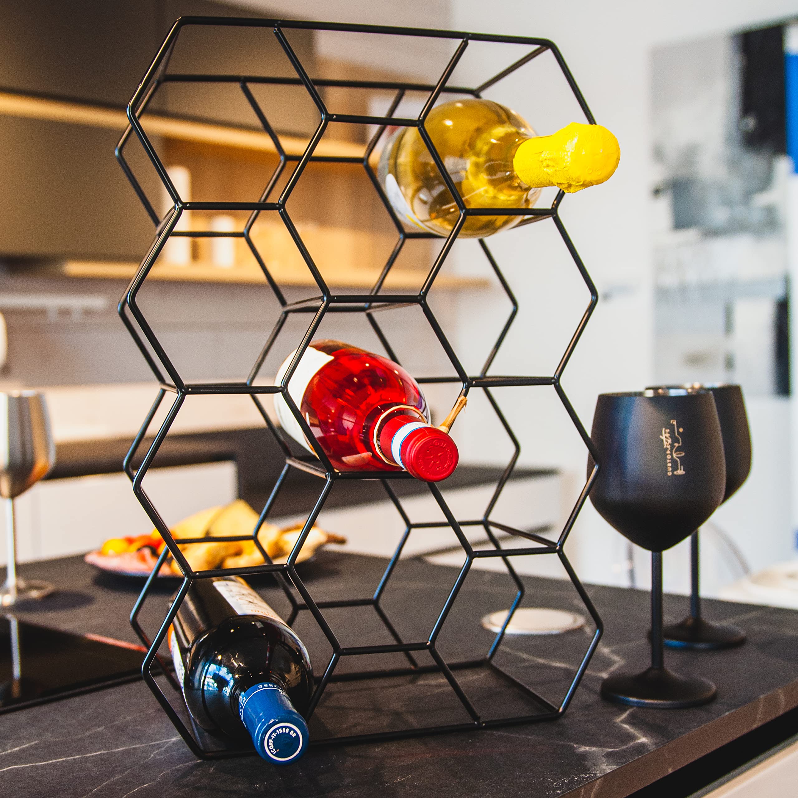 Nota: diseñado solo para botellas; no incluye copas.