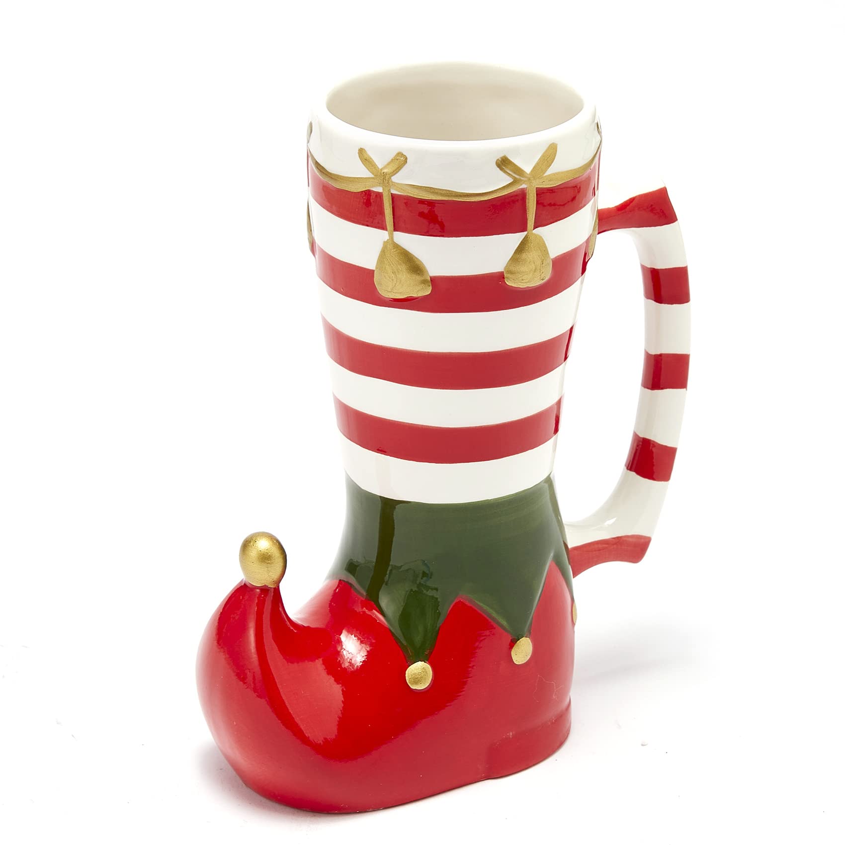 Taza Gute acabado-ceramico-brillante: acabado pulido que resalta el diseño festivo.