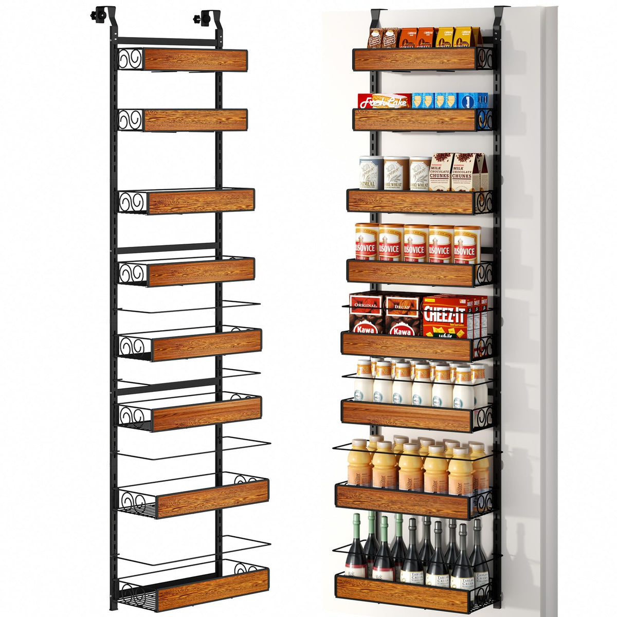 Guukar Organizador puerta 8 estantes, optimiza espacio en la cocina.
