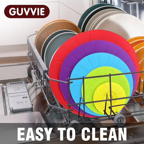 Guvvie tapas reutilizables de silicona, regalo práctico para cocinas modernas.