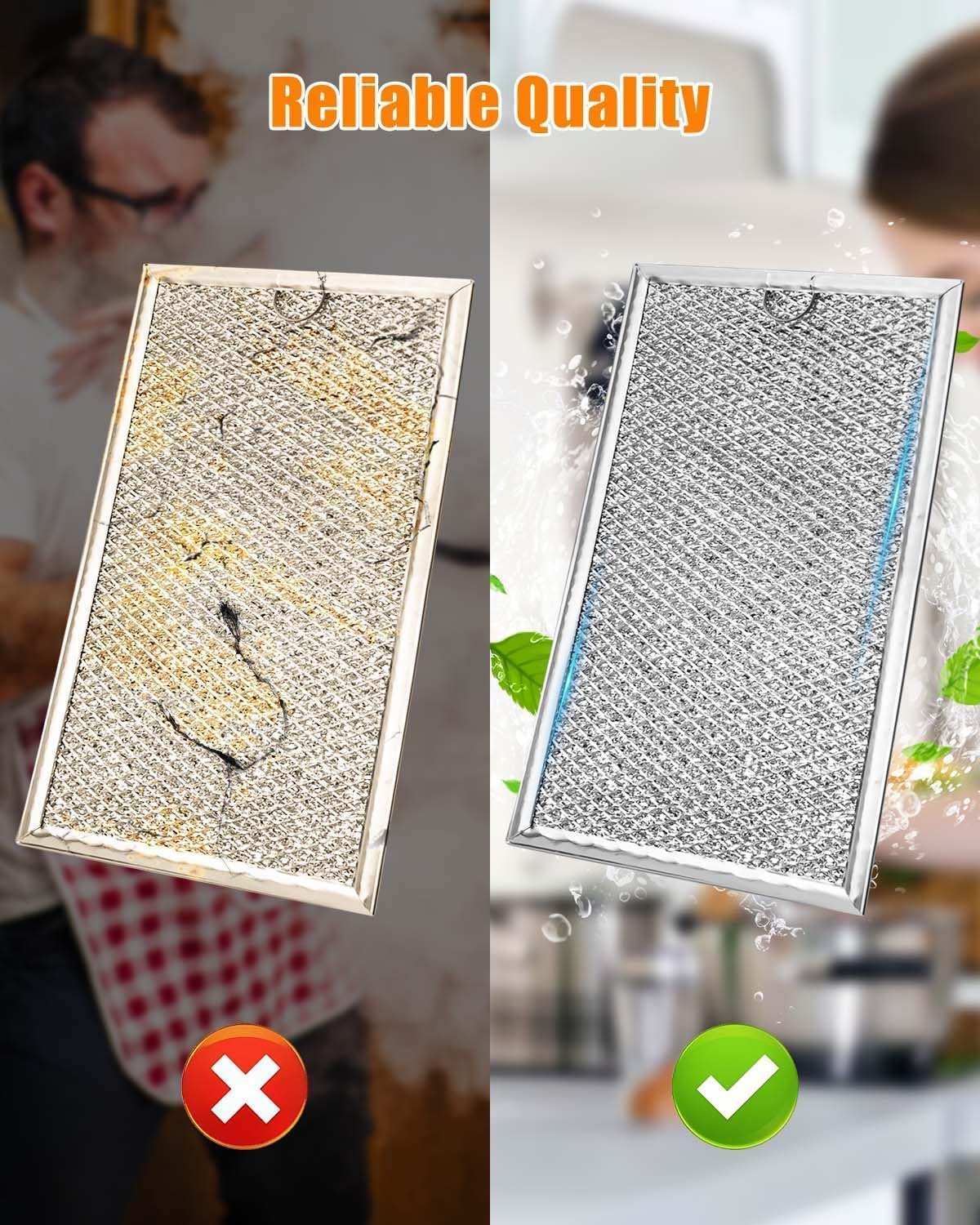 Filtro de microondas de aluminio resistente al calor, duradero y fácil de limpiar.