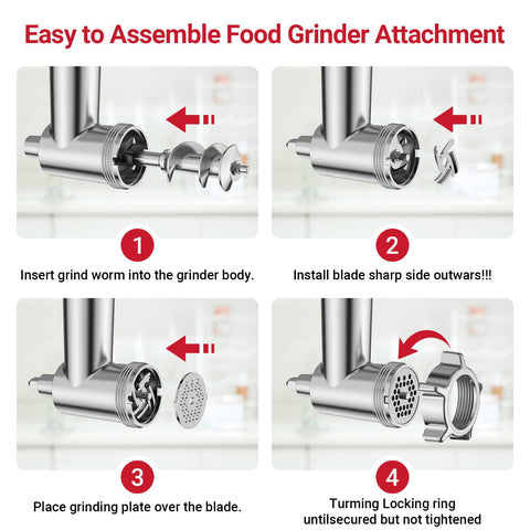 GVODE tubos de embutir para KitchenAid: tres diámetros para salchichas caseras.
