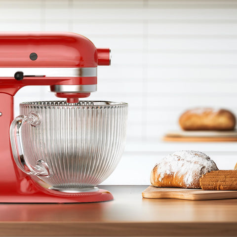 GVODE cuenco de vidrio para KitchenAid con asa ergonómica para un agarre cómodo