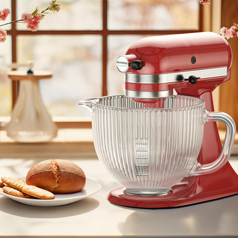GVODE cuenco de vidrio para KitchenAid compatible con Artisan y Classic