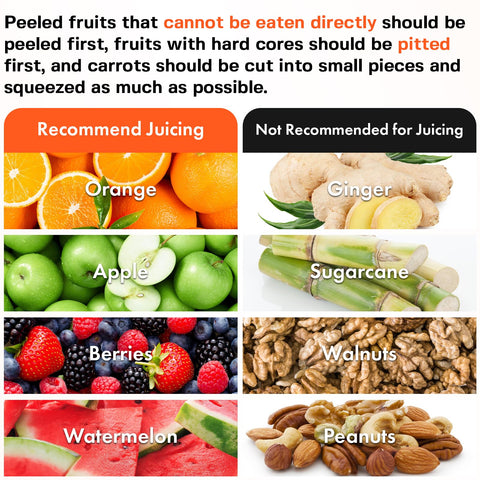 GVODE piezas desmontables para limpieza rápida después del jugo.