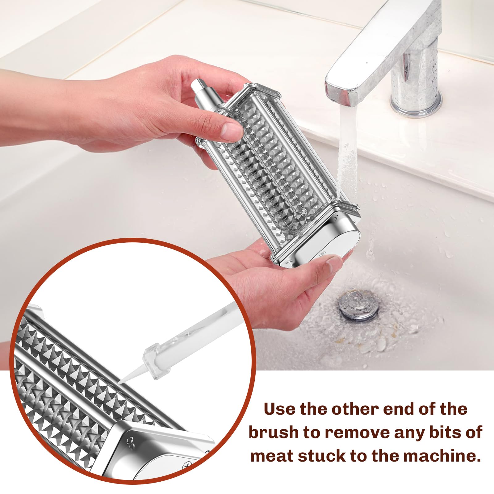 GVODE limpieza fácil del tenderizador para KitchenAid con cepillo para retirar restos