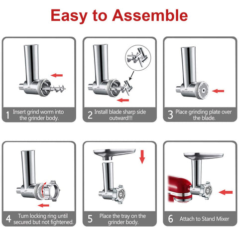 GVODE molienda rápida para KitchenAid, ideal para tareas de picado en minutos.