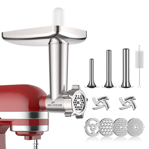 GVODE molinillo de carne para KitchenAid, facilita moler carne fresca en casa.