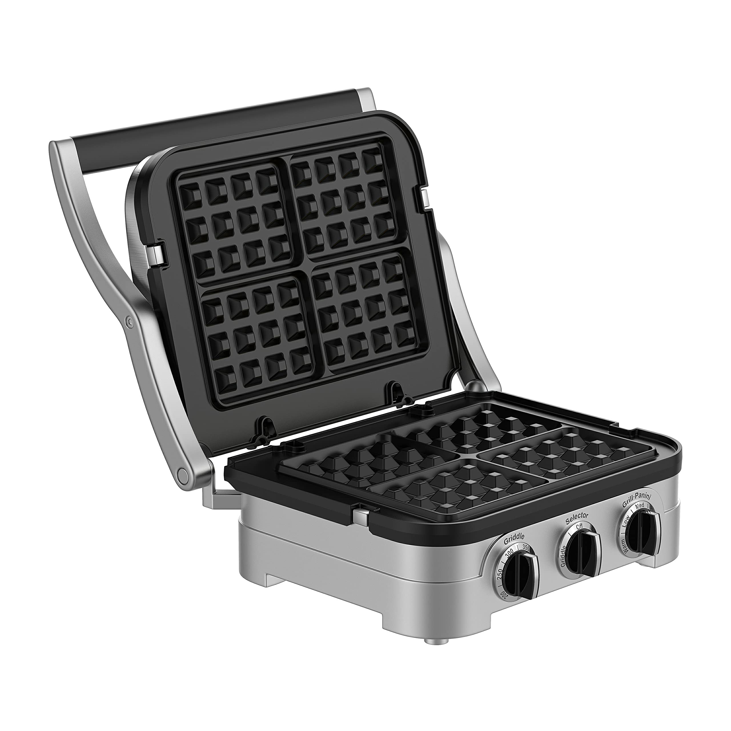 GVODE placas gofre grandes, 4 cavidades profundas para waffles belgas gruesos