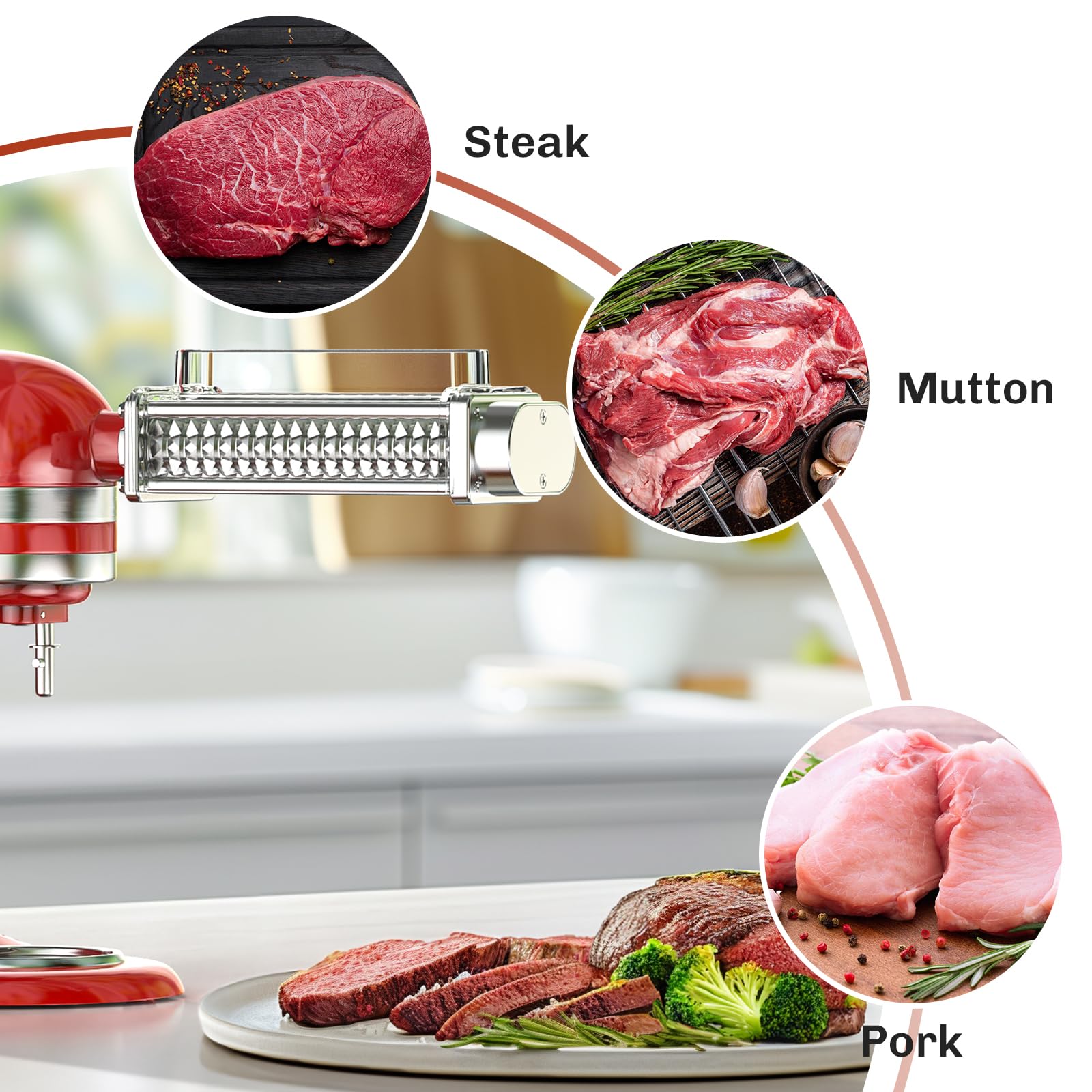 GVODE uso doméstico: tenderizar carnes res, cordero y cerdo con control