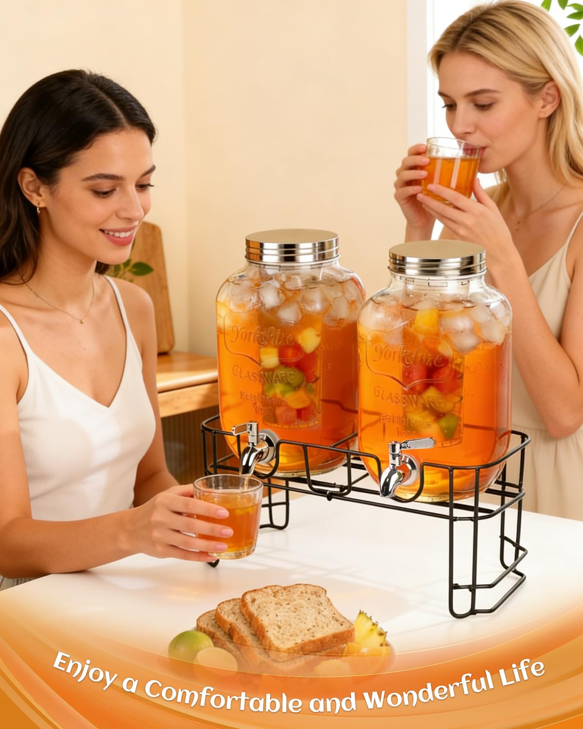 Conjunto GVUHR para servicio de bebidas en eventos.