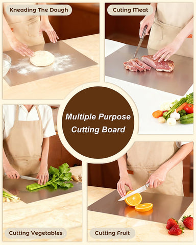 GVUHR tabla-corte en forma de L, estabilidad y diseño compacto para cocinas pequeñas.