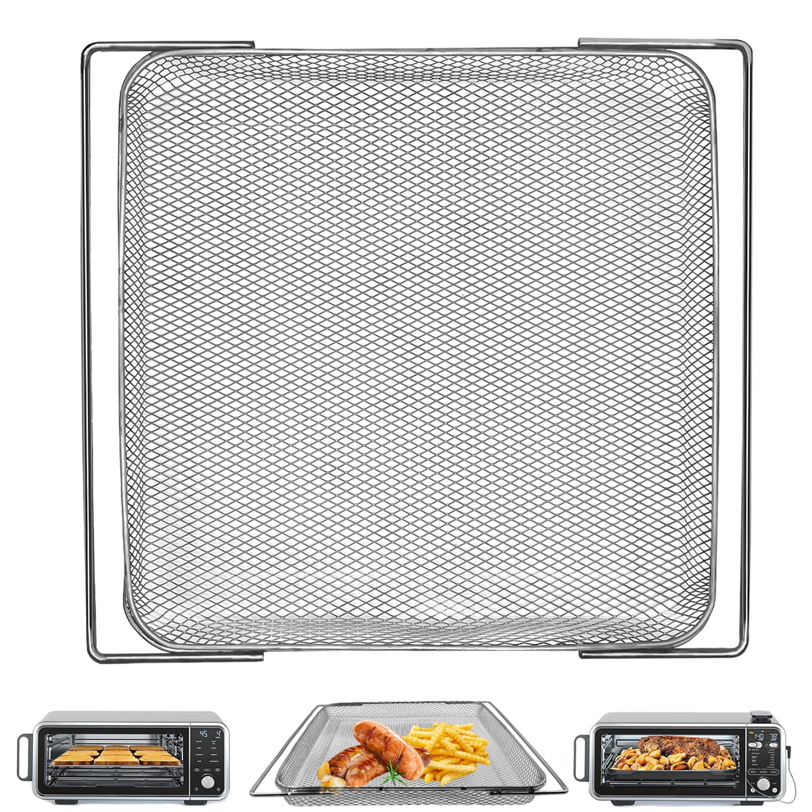 GWYXC bandeja de freidora para Ninja, malla para cocción más uniforme.