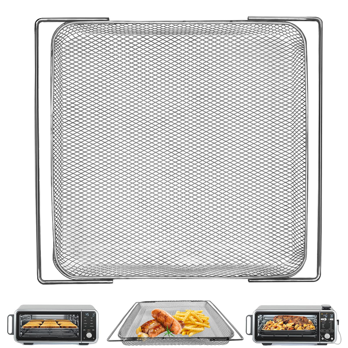 GWYXC bandeja de freidora para Ninja, malla para cocción más uniforme.