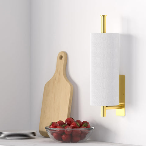 GWAAZXGZ Portarrollos papel bajo armario, ahorro de espacio en cocina y baño.