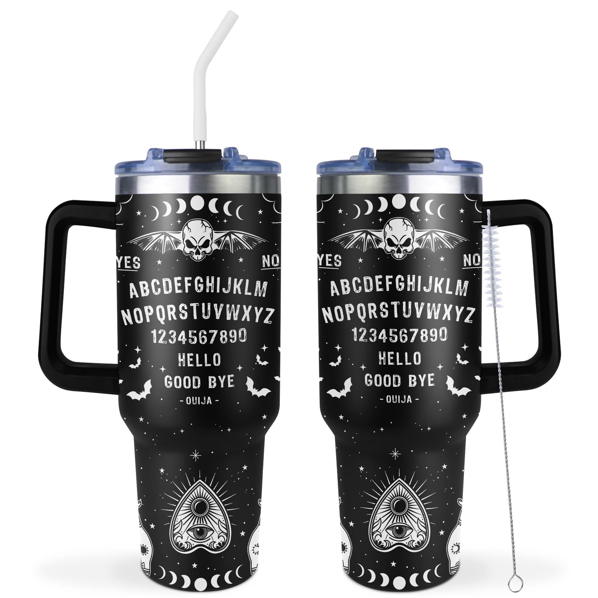 GwaLod Vaso termico 40oz Ouija tablero con asa para bebidas