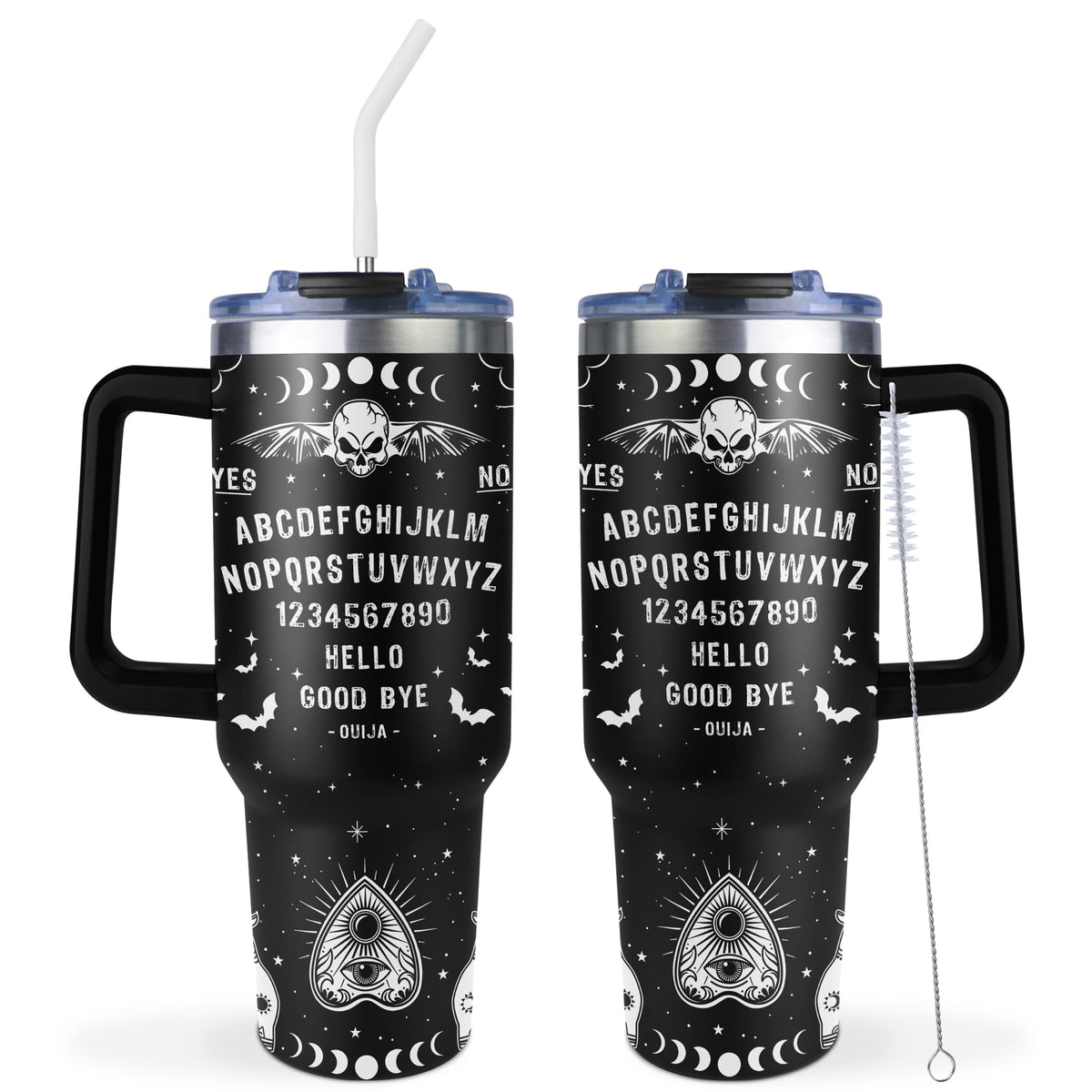 GwaLod Vaso termico 40oz Ouija tablero con asa para bebidas