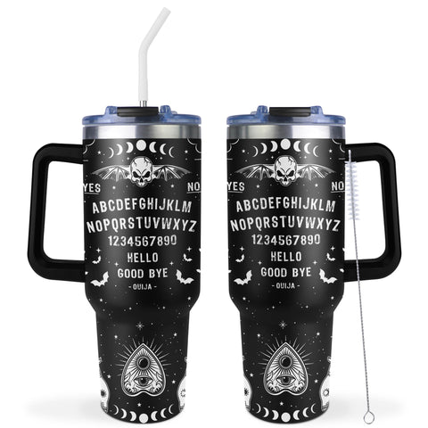 GwaLod Vaso termico 40oz Ouija tablero con asa para bebidas