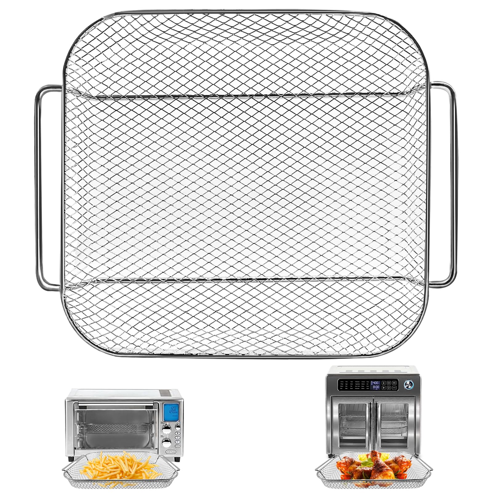 GWBSXM bandeja de freidora de acero inoxidable compatible con Emeril Lagasse 360 para cocción saludable.