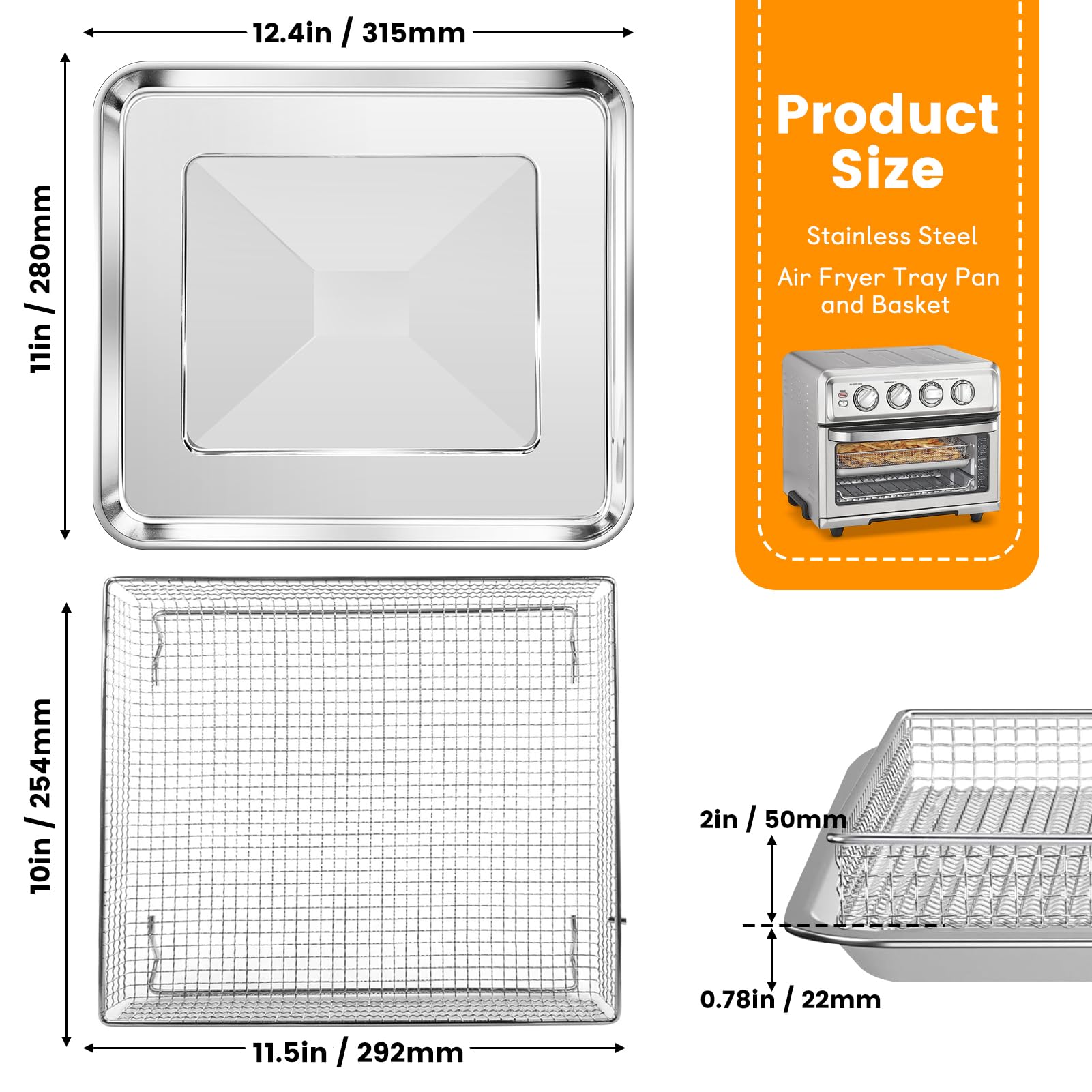 GWBSXM compatibilidad con Cuisinart TOA-60 TOA-65 TOA-70 para mayor versatilidad.