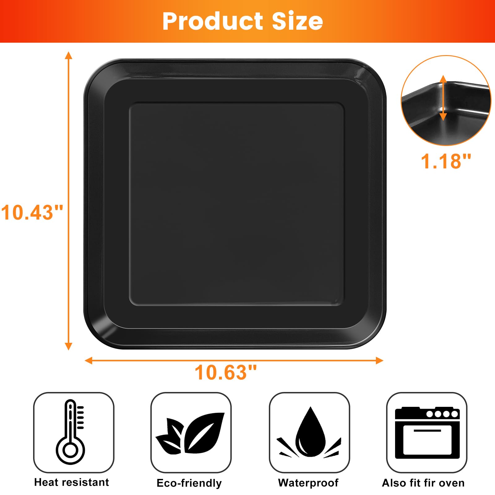 GWBSXM pan malla para horno Breville, mejora la circulación de calor para dorar.
