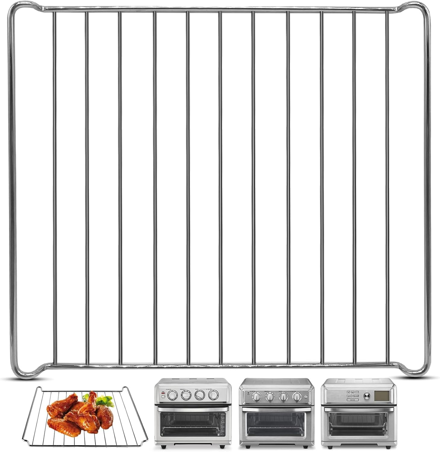 GWBSXM rejilla para freidora de aire para Cuisinart TOA-60, cocción uniforme