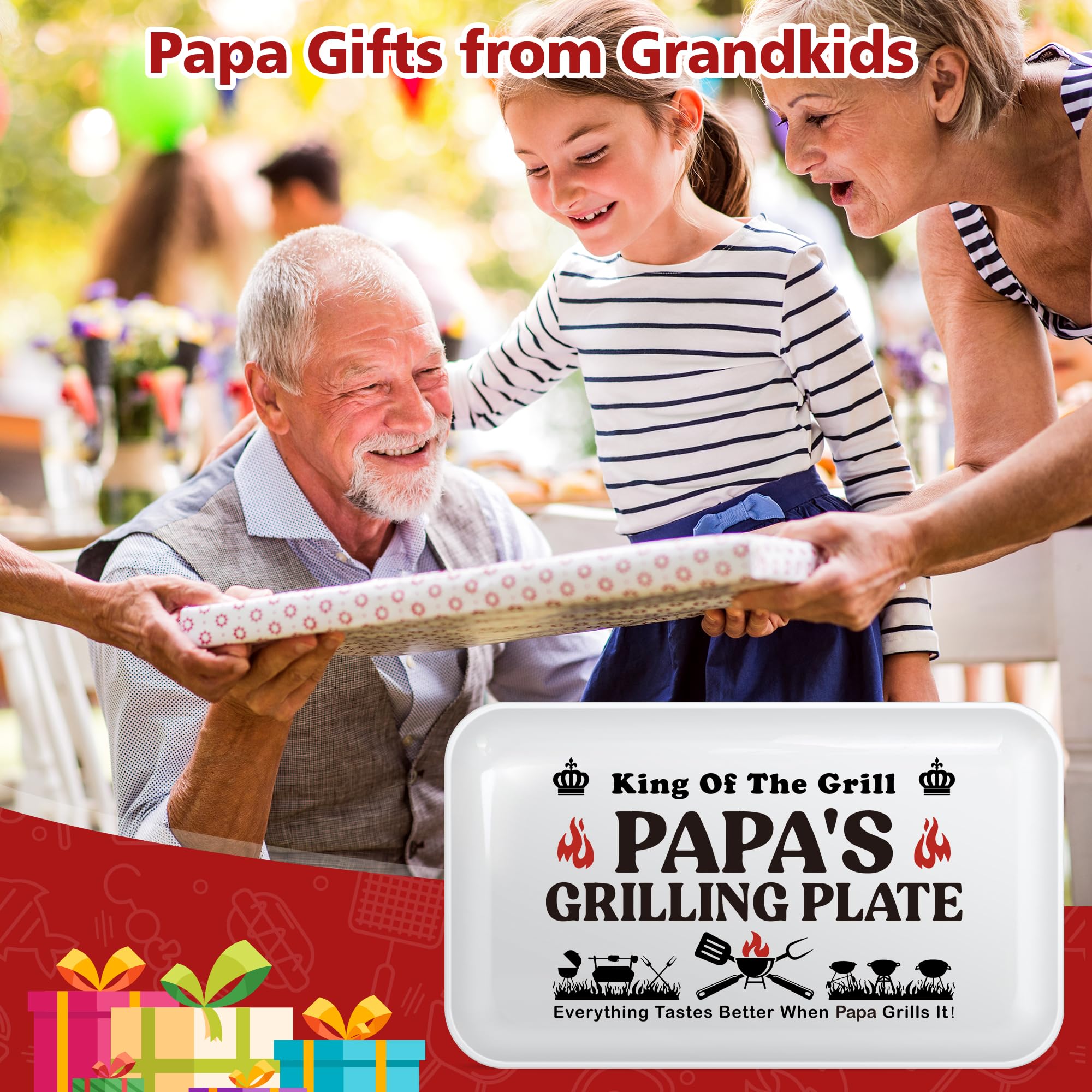 Detalle de diseño barbacoa en el set de GwhyGifts para papa
