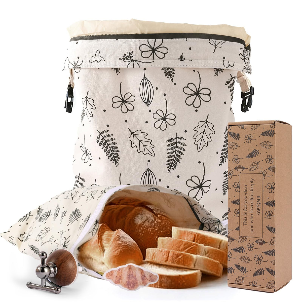 Bolsas GWTQMJI con cera de abejas para pan casero, frescura natural.