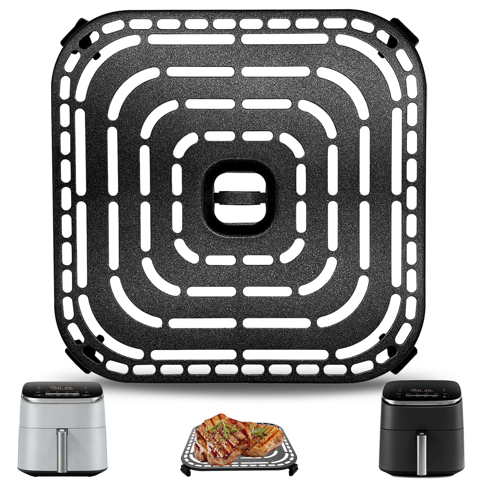 GWYXC airfryer-grill-pan-turbo-blaze-6qt: compatibilidad clara y cocción uniforme