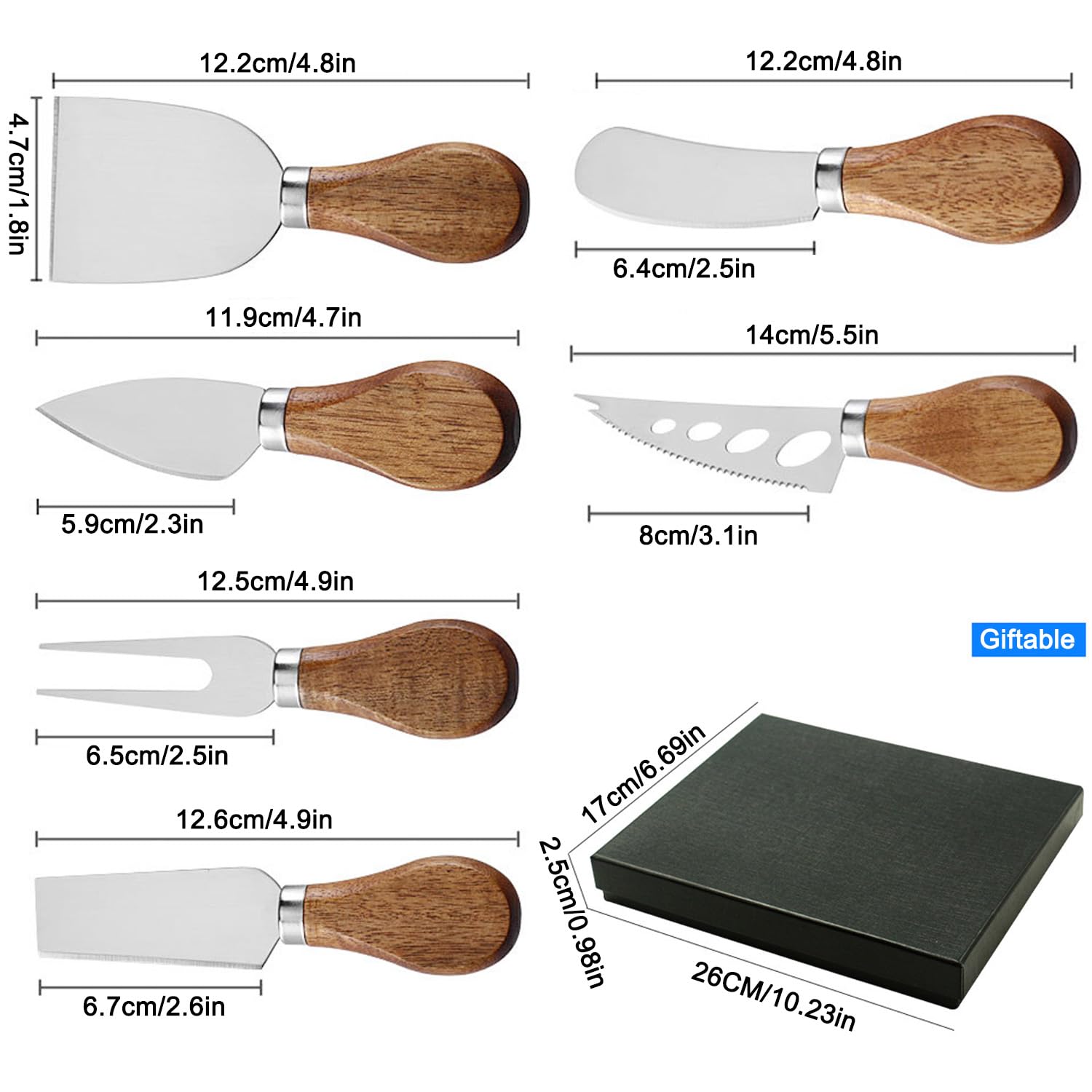 Cuchillo fino GXIQYL para láminas delicadas de queso.