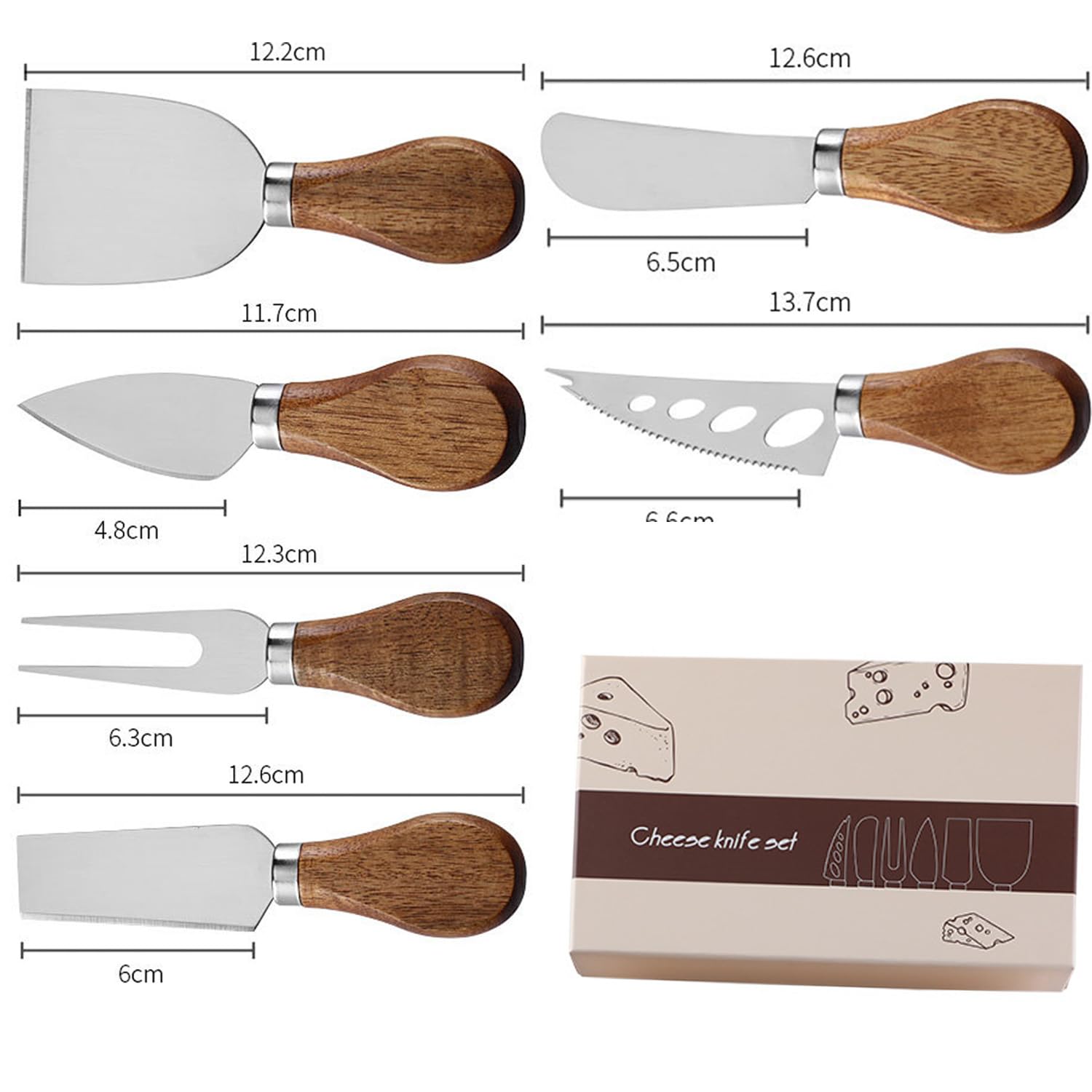 GXIQYL cuchillo para untar queso, cómodo para untar cremas suaves