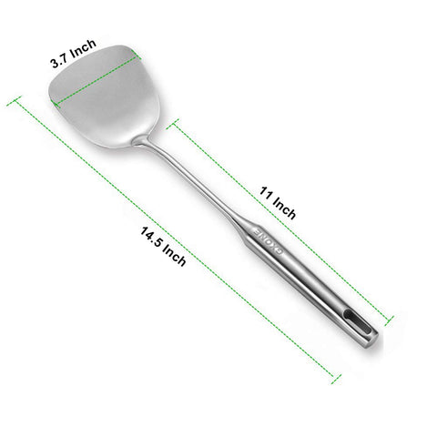 Espátula GXONE para wok de 37 cm de largo, giro preciso de ingredientes.