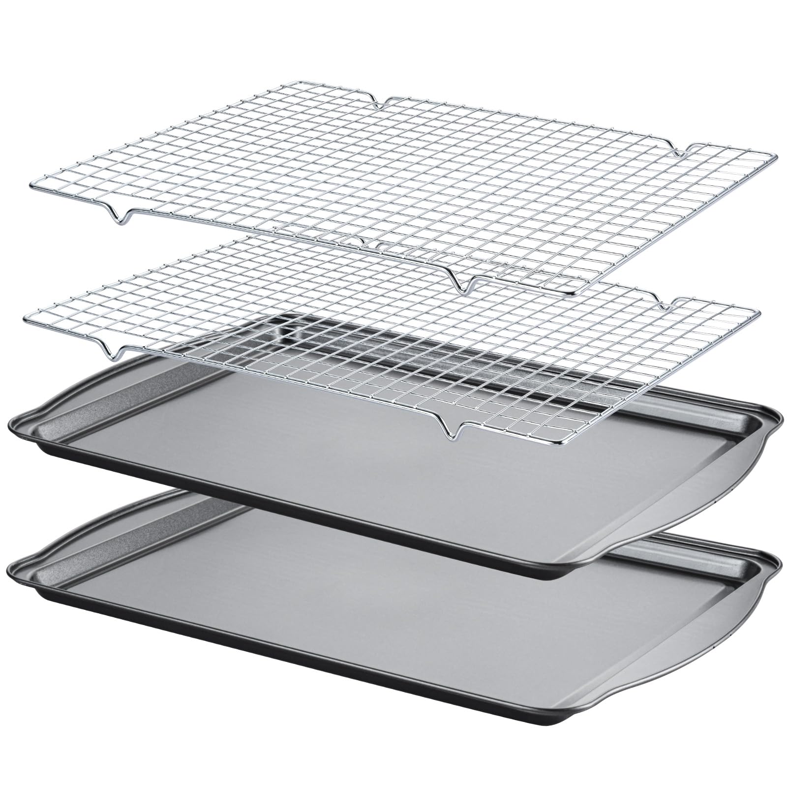 Bandeja Gymdin de acero al carbono para hornear galletas de forma uniforme.