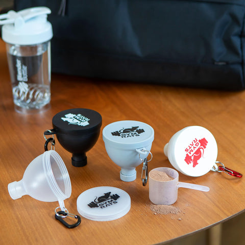 GYM RATS conjunto de 4 contenedores para polvos variados.