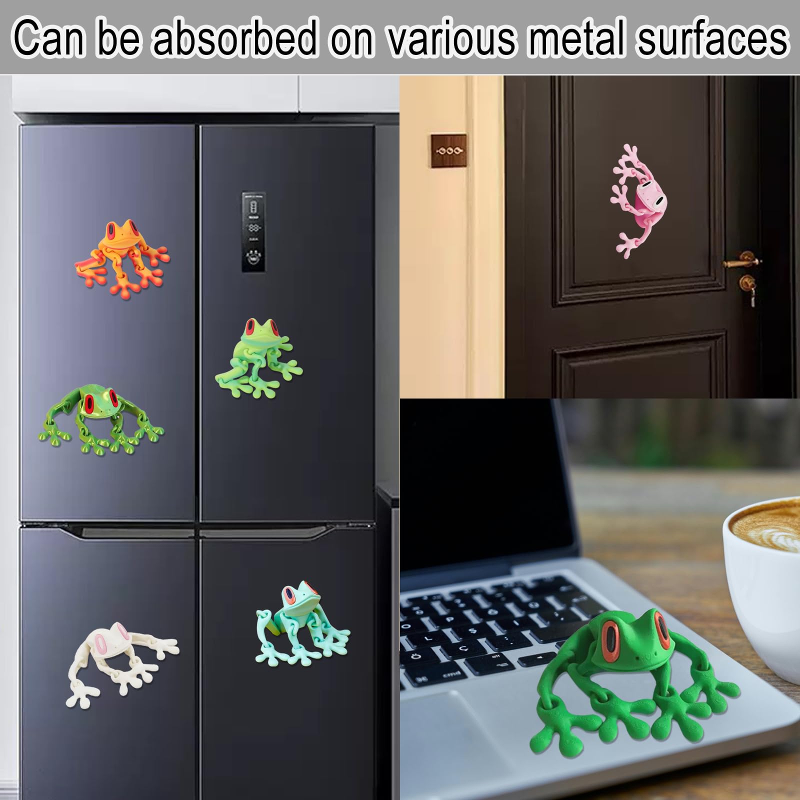 Rana 3D gyrkmshju: decoración de escritorio para alegrar la jornada.