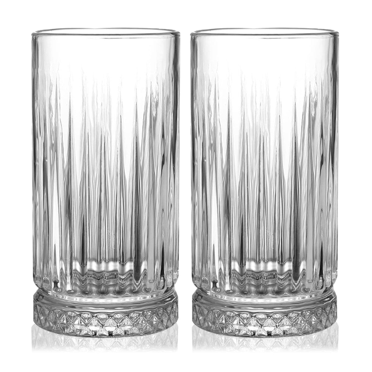 GYRUT vasos altos 16 oz, conjunto de 4, ideales para agua y cocteles.