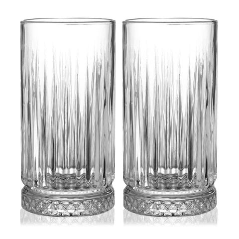 GYRUT vasos altos 16 oz, conjunto de 4, ideales para agua y cocteles.