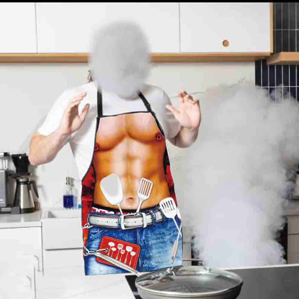 Delantal GZKLSMY cobertura amplia protege torso durante la cocina