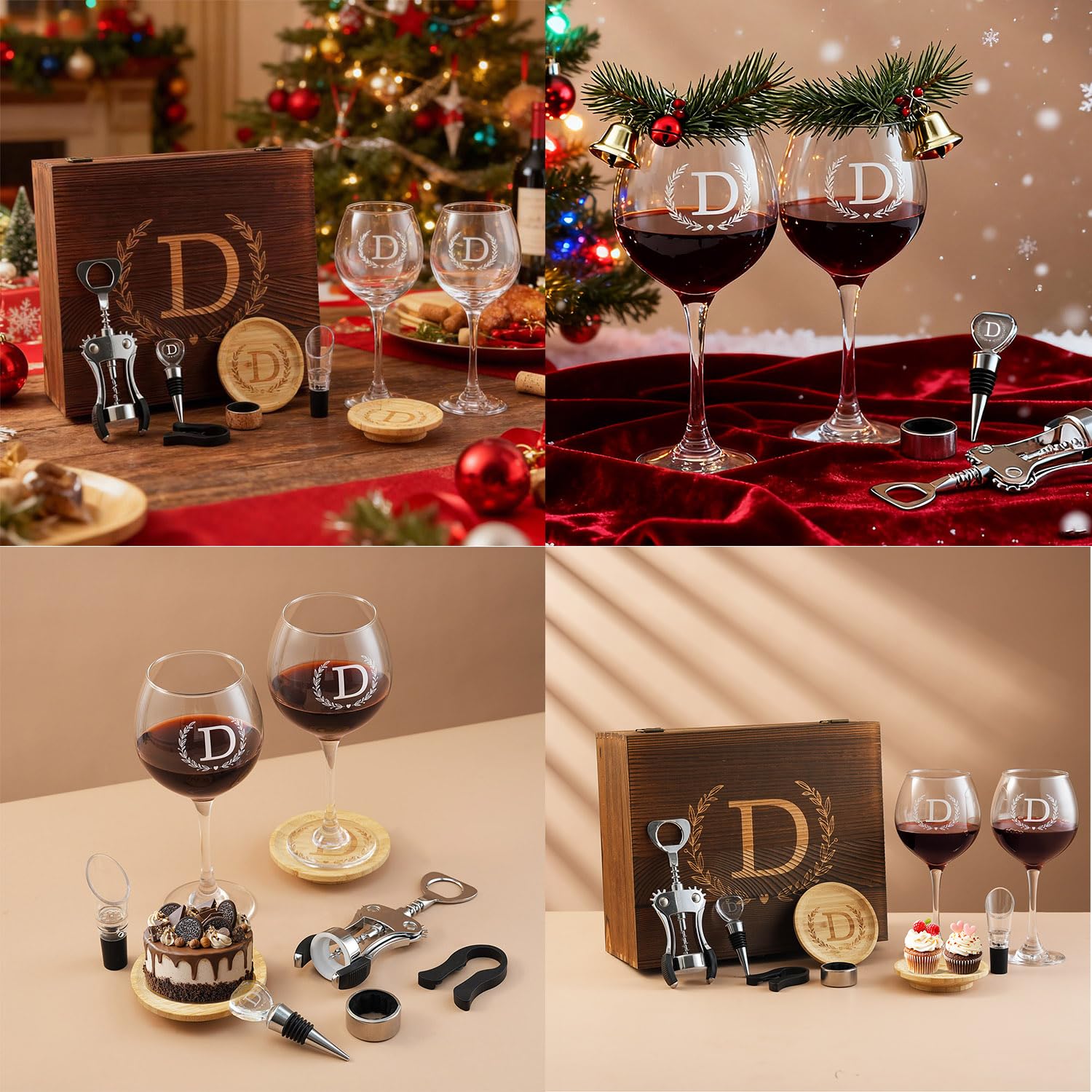 Tapón de vino con iniciales de GZLDGIFTS, mantiene la botella fresca con estilo.